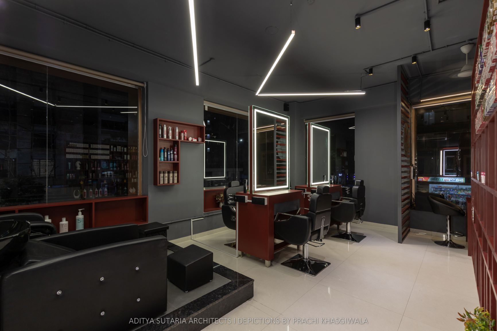 I.H.B. Salon | Aditya Sutaria Architects | Surat – Interiorlover Projects