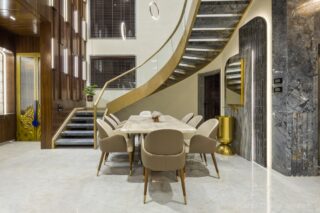 Traditional Luxury Home With Pool royalty-free images